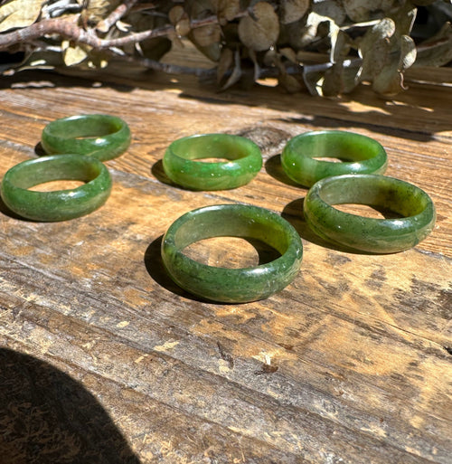 Jade Band Ring-Assorted Sizes